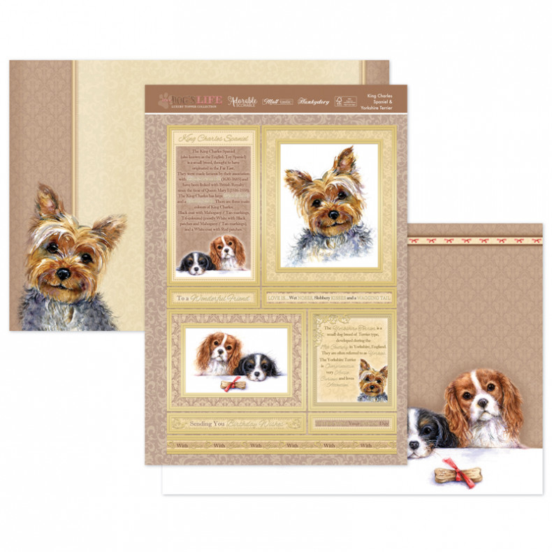 King Charles Spaniel & Yorkshire Terrier Luxury Topper Set